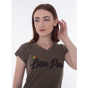 Dámske tričko Lion Paw Street hnedé