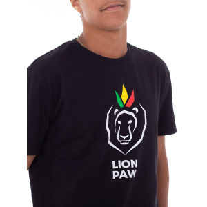 Pánske čierne tričko Lion Paw