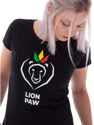 Dámske tričko čierne LION PAW
